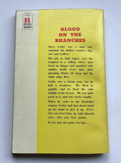 BLOOD ON THE BRANCHES Australian Pulp Fiction crime paperback book